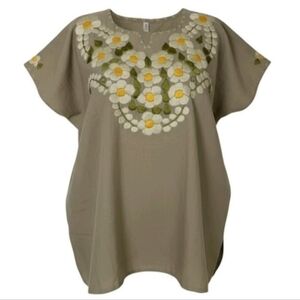 Handmade Embroidered Blouse Size (T12)